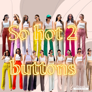 2022  new so hot 2 buttons🚨🚨❤️❤️❤️ So Hot 2 buttons korean pants