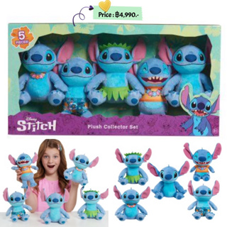 Disney Stitch Plush Collector Set, Officially Licensed Kids Toys for Ages 3 Up, Gifts and Presents