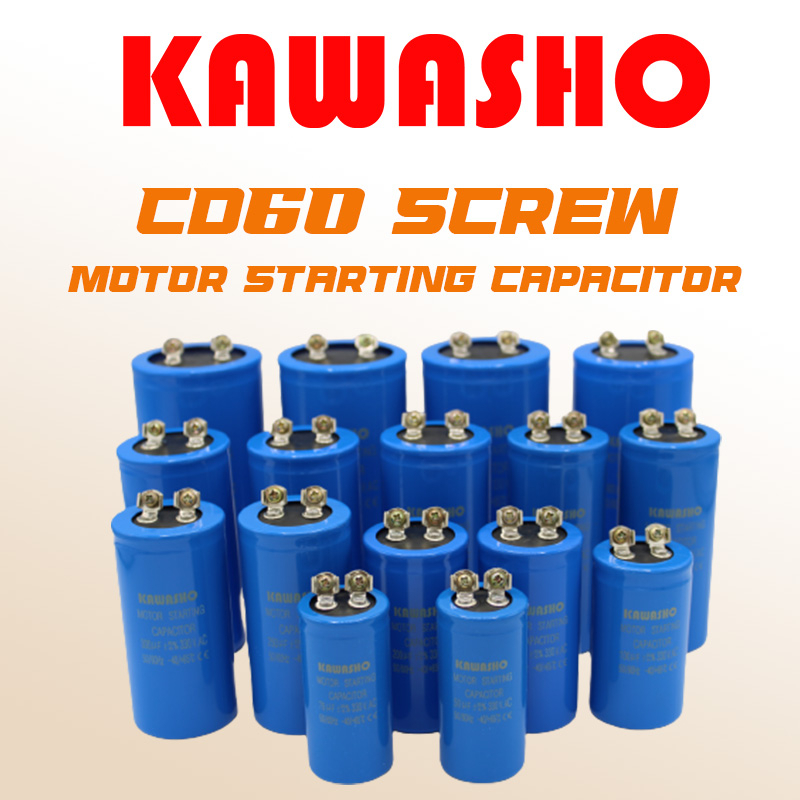 คาปาซิเตอร์ แบบขันสกรู CD60 Starting Motor 330V / Cap Start