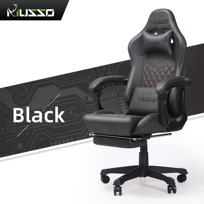 MUSSO Retro Series 280FG เก้าอี้คอมพิวเตอร์ขนาดใหญ่พร้อมที่วางเท้า - รูปที่ 7