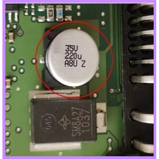 35V 220uF 35V 220u SMD swagen Hyundai p0748กล่องเกียร์รถยนต์บอร์ดคอมพิวเตอร์ตัวเก็บประจุที่สูญเสีย