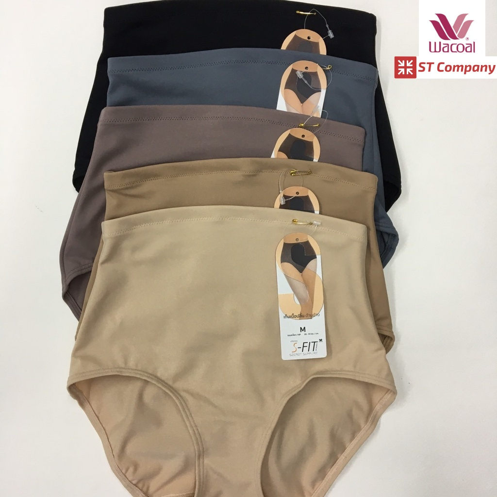 กางเกงใน  Wacoal S-Fit Secret Support Short Panty รุ่น WU4888 (1 ตัว) เอวสูง ช่วยเก็บกระชับหน้าท้องแ