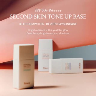 hince Second Skin Tone Up Base (3 colors) | hince Official Store l เบสเมคอัพ แก้ปัญหารอยแดงจากสิว