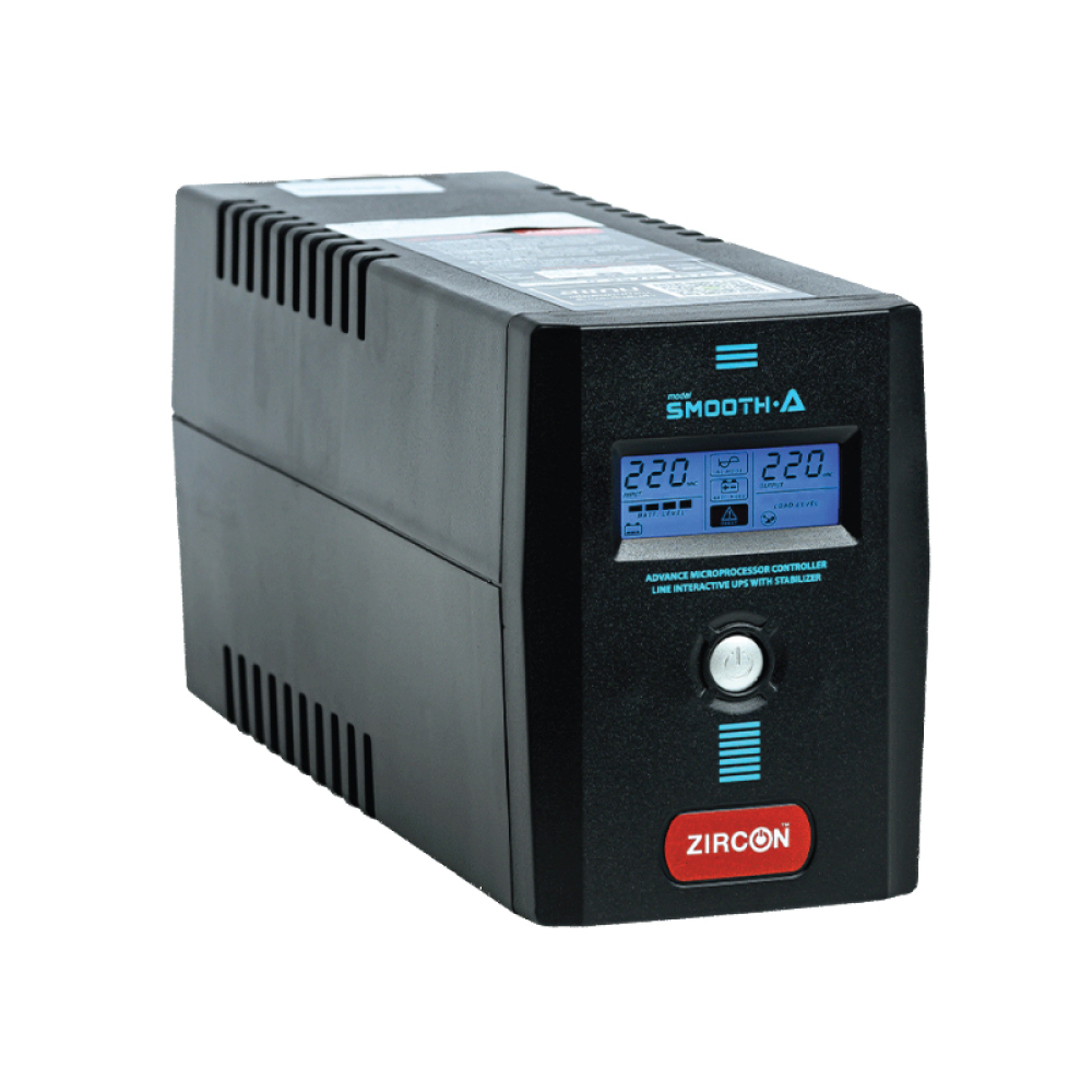 UPS (เครื่องสำรองไฟฟ้า) zircon Smooth-A 1000VA 550W ***กรุณาสั่งครั้งละไม่เกิน 4 ตัว*** BY N.T Computer