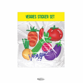 Veggies sticker set for decorating