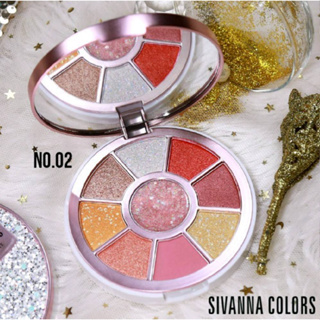 HF5036 Sivanna Colors Dazzling Pro Palette ซีเวียน่า อายแชโดว์ โปร พาเลท