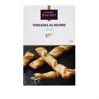 Monoprix Twisted Salted Biscuit 125g