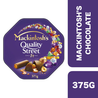 Mackintoshs Quality Street Chocolate Tin 375g ++ แมคอินทอช ควอลิตี้สตรีทช็อกโกแลตในกระป๋อง 375กรัม