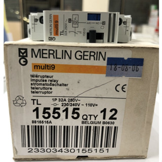 15515 Multi9 Impluse Relay 1P 32A  (230-240vac, 110vdc) MERLIN GERIN