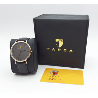 นาฬิกา TARGA MENS TA017608 QUARTZ GRAY DIAL ROSE GOLD CASE พร้อมกล่อง (ใหม่)