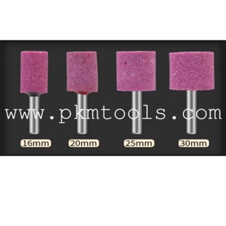 PKMTools  เซ็ต 5 ชิ้น หินเจียรแกนสีชมพู PA แกน 6 mm.​ทรงกระบอก