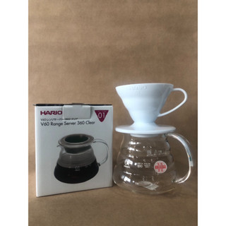 Hario V60 Range Server Clear มี 360ml เบอร์ 01/600ml  เบอร์ 02 เหยือกดริกาแฟ