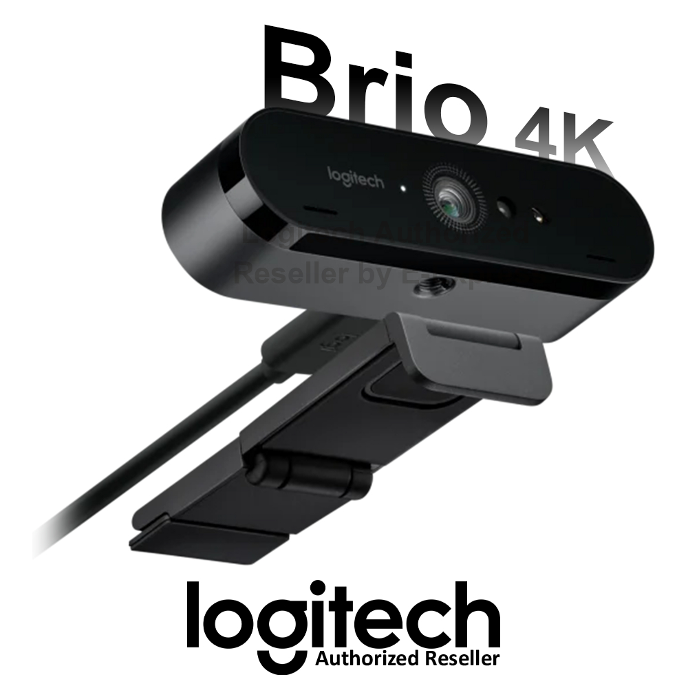 Logitech BRIO 4K WEBCAM กล้องเว็บแคม 4K Ultra HD พร้อมด้วย RightLight™ 3 ที่มี HDR ของแท้ รับประกันศูนย์ 1ปี