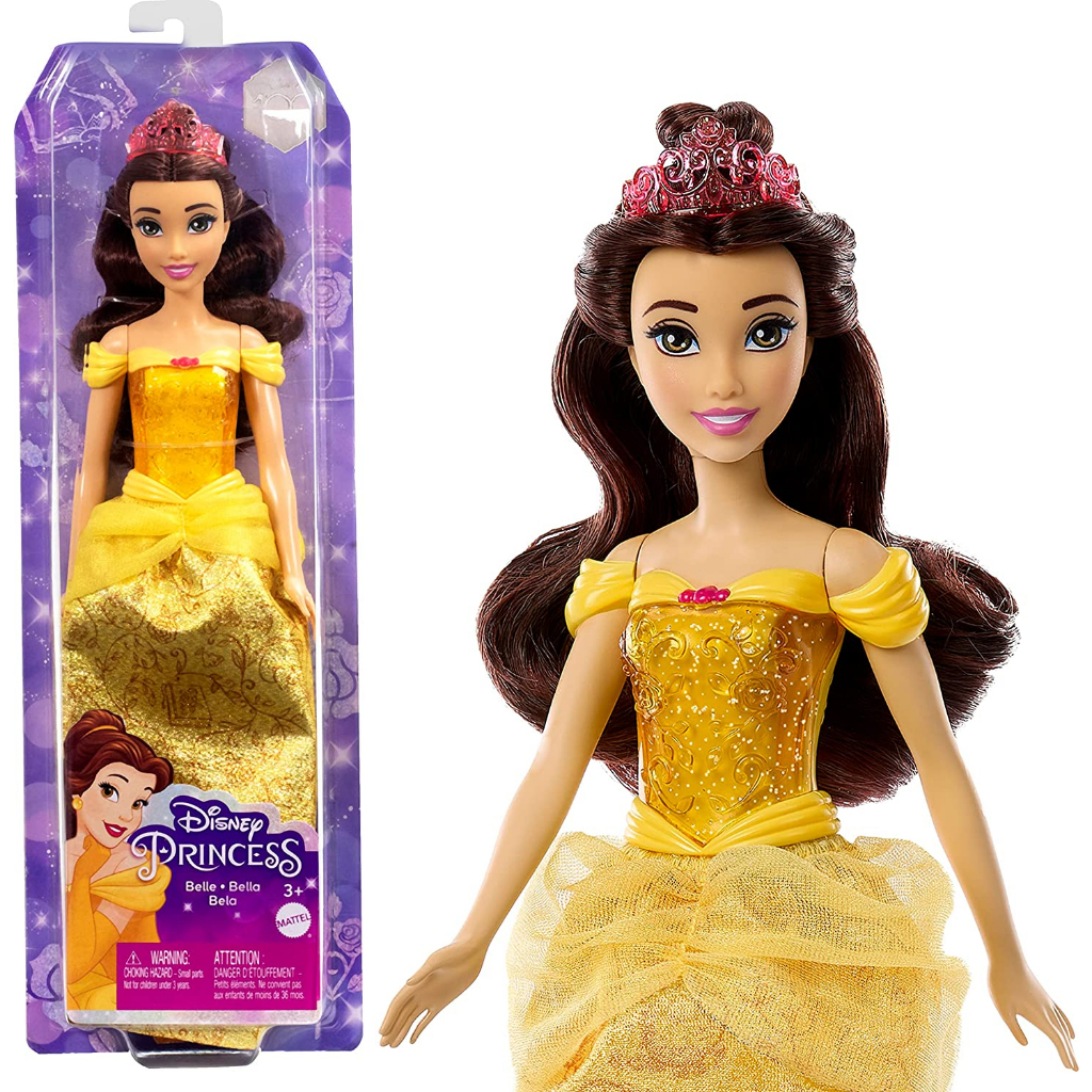 Disney Princess Belle ตุ๊กตาเจ้าหญิงดิสนีย์ เบลล์ ลิขสิทธิ์แท้ HLW11