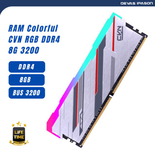 COLORFUL RAM สำหรับ PC CVN Guardian RGB Sync DDR4 BUS 3200 - CL16 ขนาด 1x8GB รับประกัน โดย Devas IPASON