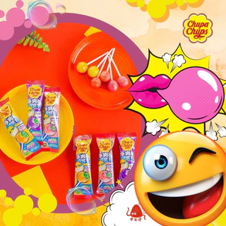 อมยิ้มสอดไส้หมากฝรั่ง ยี่ห้อจูปาจุ๊ปส์ chupa chups (1ชิ้น/16.8g) มีหลายรส หมากฝรั่ง อมยิ้มทานเล่น ขนมแปลกๆ