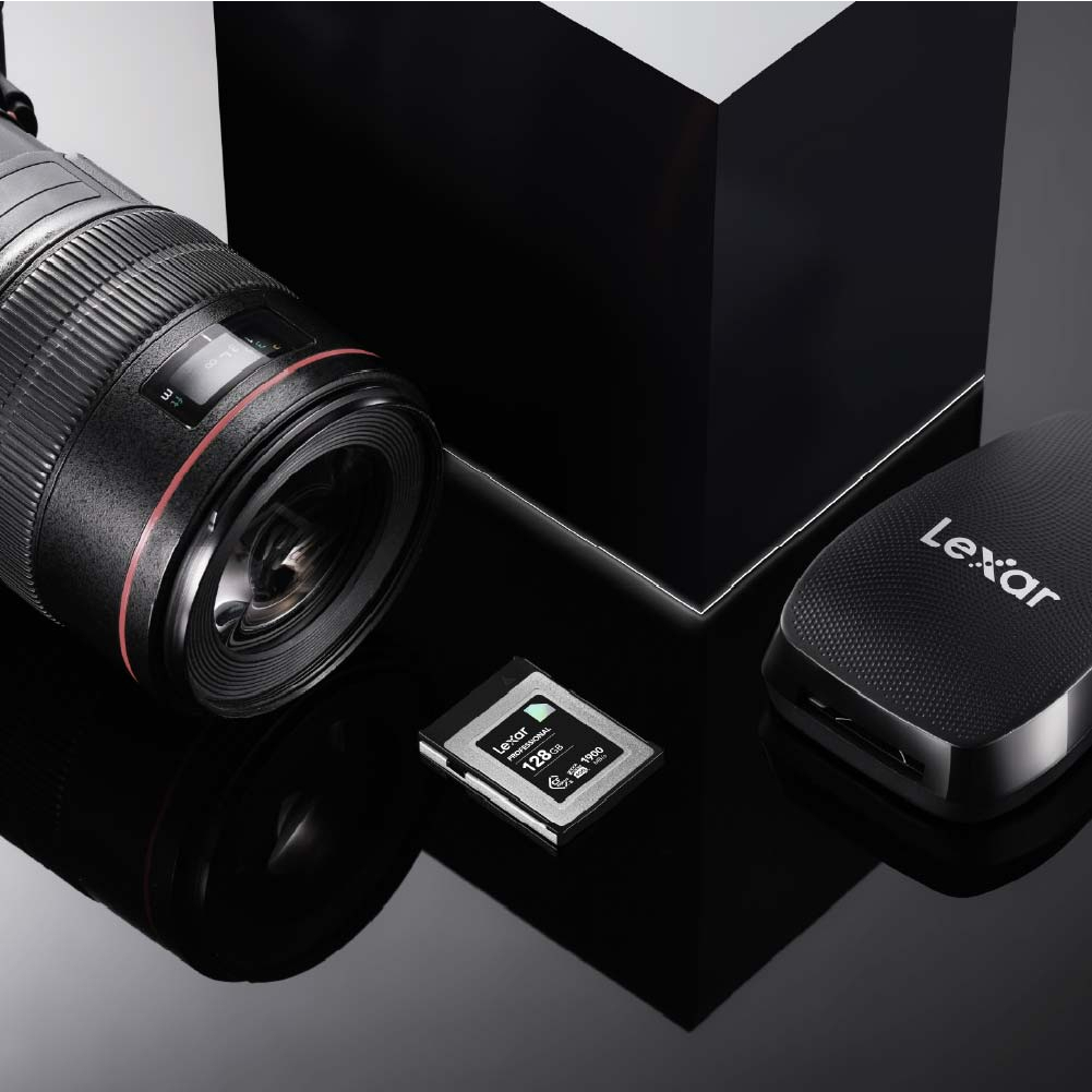 การ์ดหน่วยความจำ ซีเอฟเอ็กเพรสการ์ด LEXAR CFEXPRESS TYPE B 128GB DIAMOND VPG400 RAW 4K 6K 8K RW1900/1700MB/S (LCXEXDM128G)_6