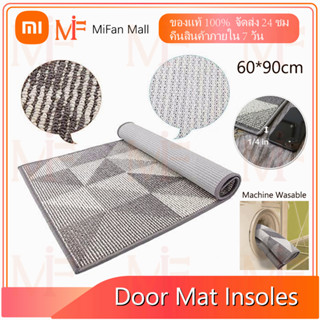 Floor mat พรมเช็ดเท้า เสื่อห้องน้ำ พรมสีพื้นหนานุ่ม พรมน่ารัก พรมสีพื้น พรมมินิมอล พรมขนนุ่ม ขนาด 60*90 cm