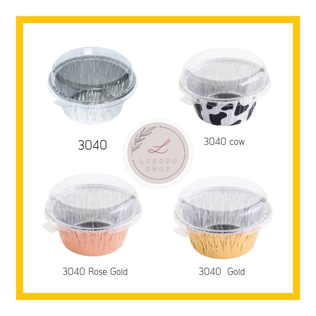 ถาดฟอยล์กลม S&S 3040 ถ้วยฟอยล์ อบขนม