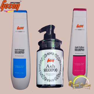 Gosen แชมพู โกเซ็น Gosen Ash Shampoo (สระเทา)/ Anti-Yellow Shampoo / Anti-Orange Shampoo    420 ml