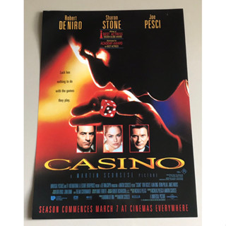 Handbill (แฮนด์บิลล์) หนัง “Casino”  จากประเทศออสเตรเลีย ราคา 250 บาท