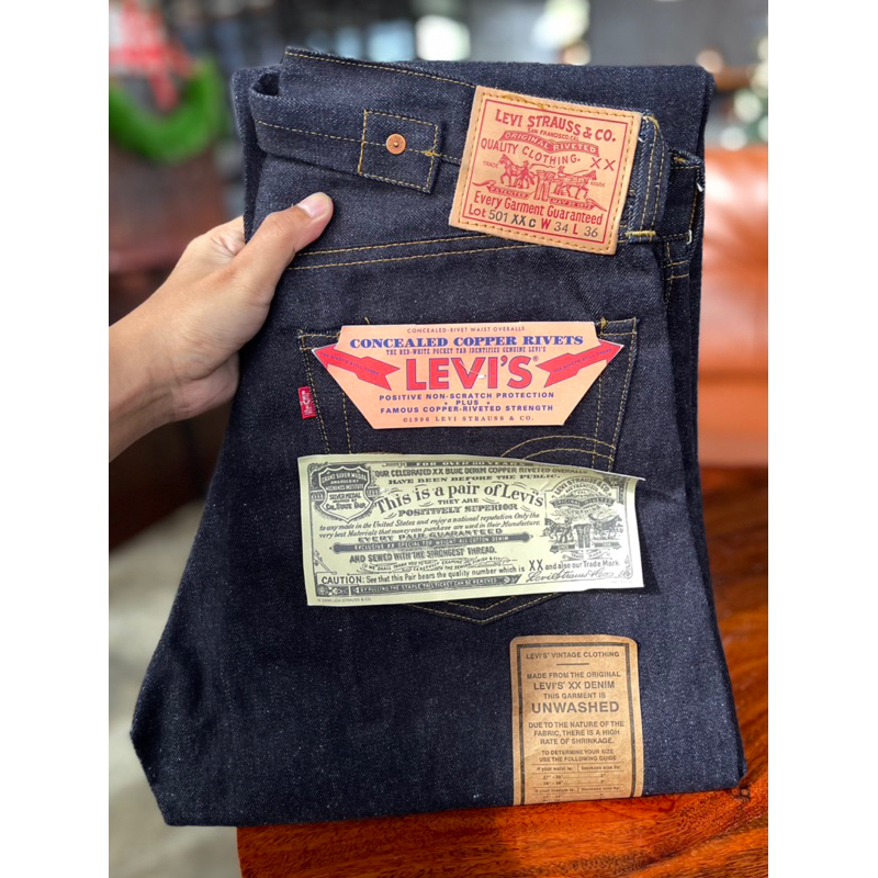 DEADSTOCK LEVI'S 501XXC 1937 MADE IN USA 555 ปี 1998