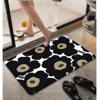 MARIMEKKO B  พรมพรมเช็ดเท้า อย่างดี ลาย MRMK B พรมเช็ดเท้า ขนาด 40 x 60 cm พรมกันลื่น ผลิตจากวัสดุอย่างดึ BY 798 SHOP