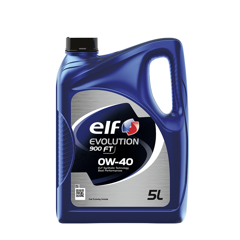 elf [ 0W-40 ] ขนาด 5 ลิตร น้ำมันเครื่องเบนซินสังคราะห์แท้ 100% elf EVOLUTION 900 FT 0W-40 (ACEC A3/B