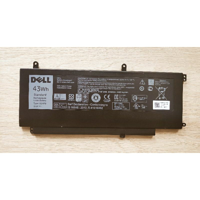 แบตเตอรี่โน๊ตบุ๊ค D2VF9 For Dell P68G Dell Inspiron 15 7547 7548 7549 Vostro14-5459  แบต DELL