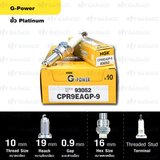 หัวเทียน NGK รุ่น G-POWER【 CPR9EAGP-9 】 [อัพเกรด CPR9EA-9] CB150R, CBR150R (2019-), MT-09, FZ-09, Tracer 900, XSR900