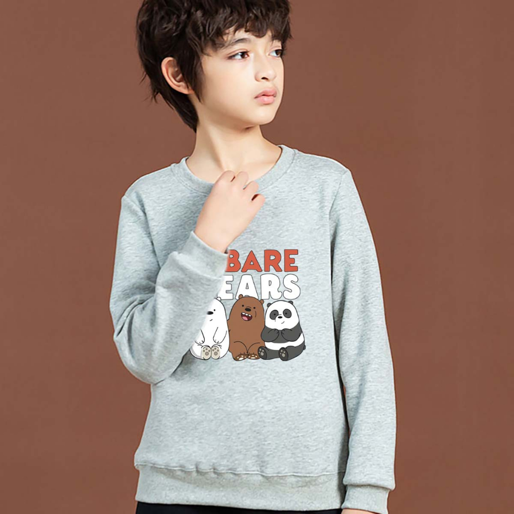 K-2368-O เสื้อเด็กเสื้อเเขนยาวคอกลมเสื้อกันหนาวเด็ก ใส่ได้1-12 ปี