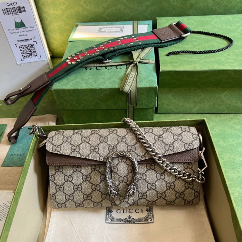 พร้อมส่ง New Gucci Dionysus small shoulder bagเทพ 📌size 25x14x4 cm.