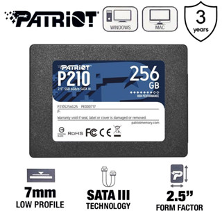 128GB / 256GB / 512GB SSD (เอสเอสดี) PATRIOT P210 2.5" SATA III ประกัน 3 ปี