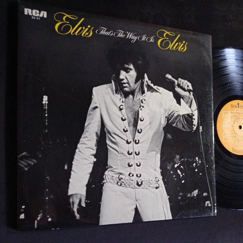 แผ่นเสียง 12 นิ้ว  Elvis Presley นักร้องยอดนิยมตลอดกาล ชุดThat's The Way It Is Elvis ทดลองฟังได้ครับ