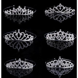 มงกุฎคาดผม ประดับคริสตัล เพชร พลอยเทียม เครื่องประดับผม Crown Tiara