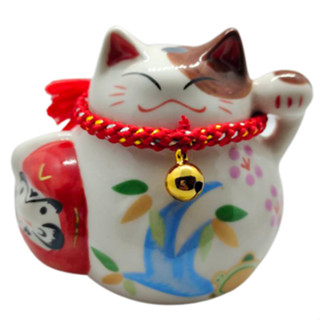 แมวกวักออมสินนำโชค แมวกวักเรียกทรัพย์ แมวกวักญี่ปุ่น Maneki Neko งานเซรามิค