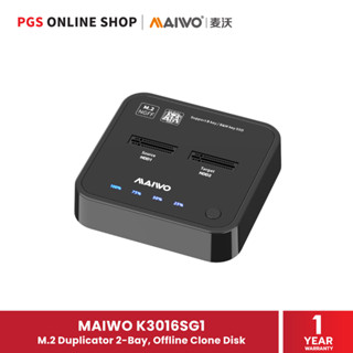 MAIWO K3016SG1 M.2 Duplicator 2-Bay, Offline Clone Disk อุปกรณ์เชื่อมต่อภายนอกสำหรับ HDD/SSD เพื่อสำรองข้อมูล