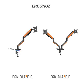 ERGONOZ ขาตั้งจอคอม แขนจับจอ ขาตั้งจอ ขาตั้งจอคอมพิวเตอร์ Monitor Arm รุ่น BLAZE สำหรับหน้าจอ 17 - 32 นิ้ว