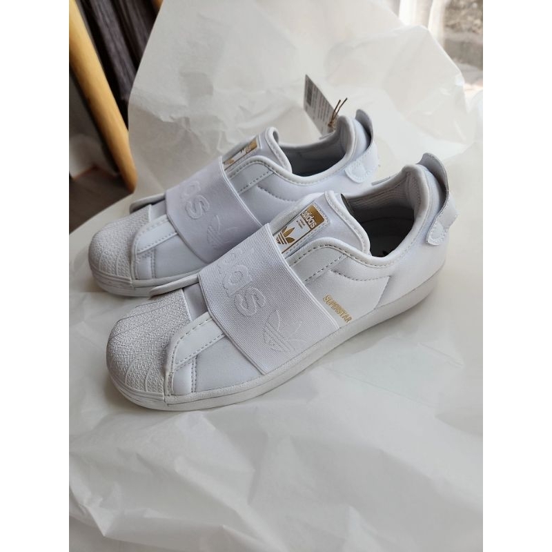 Adidas Superstar Slip on White.. 22cm.🔥สุดท้าย