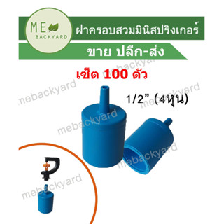 (เซ็ต 100 ตัว) ฝาครอบ มีก้าน มีแกน สวมท่อ PVC ขนาด 1/2" (4 หุน) กับต่อมินิสปริงเกอร์ หรือสายไมโคร 5/7 ข้อต่อพีวีซี PVC