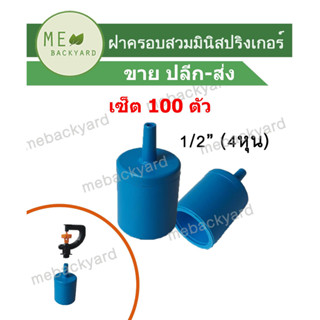 (เซ็ต 100 ตัว) ฝาครอบ มีก้าน มีแกน สวมท่อ PVC ขนาด 1/2" (4 หุน) กับต่อมินิสปริงเกอร์ หรือสายไมโคร 5/7 ข้อต่อพีวีซี PVC