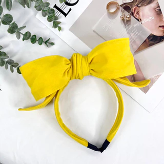 ที่คาดผมโบว์ใหญ่ ดัดได้ สีสวย น่ารักมาก‼ # ที่คาดผม
