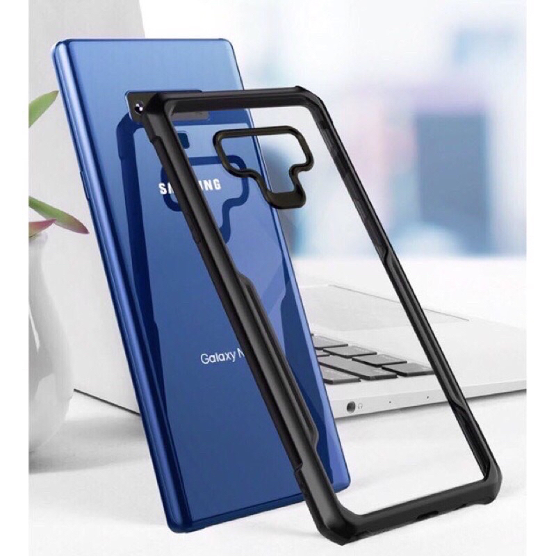 (( พร้อมส่ง)) เคสXUNDDแท้💯% SAMSUNG Galaxy Note 9เคสแบบกันกระแทกหลังใส ขอบข้างนิ่มสีดำ