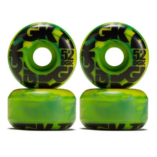 DGK | 52mm 101a Swirl Formula Green Skateboard Wheels