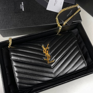 Saint laurent Woc สีดำอะไหล่ทอง