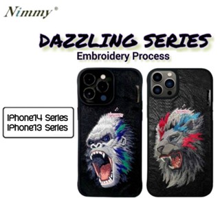 Nimmy แท้ Dazzing เคสหนังงานปัก3D รุ่นไอโฟน14 ซีรีย์