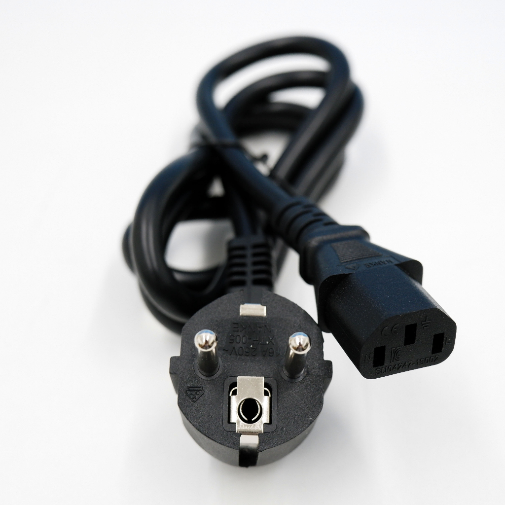 สายไฟ AC POWER สำเร็จรูป  ยาว 1-1.5 เมตร คละกันสายหนาอย่างดี
