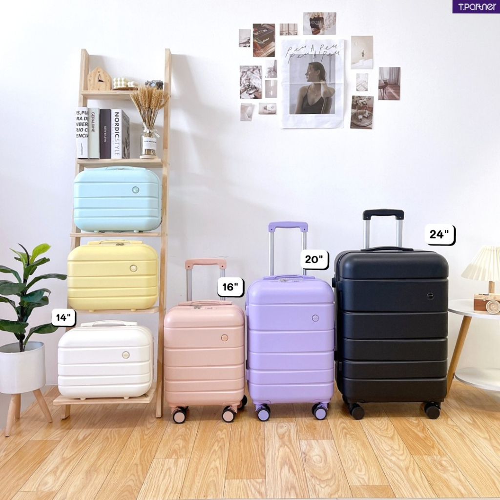 Tpartner แท้ (ประกัน1ปี) กระเป๋าเดินทางล้อลาก Eco เฟรมซิป หรูไม่แพง ดีไซนเรียบง่าย กระทัดรัดคล่องตัว