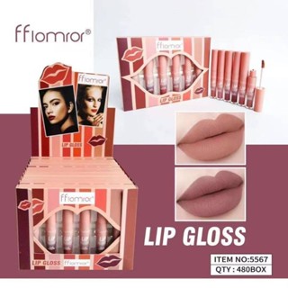 FFiomror Lip Gloss 5แท่ง เซตลิปสติกมี 5 สี