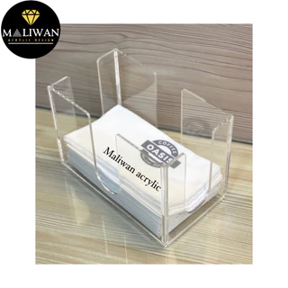 maliwan กล่องใส่ทิชชูเล็กสำหรับพันเเก้ว มี 5 สีให้เลือก ขนาดกว้าง17.5xลึก10xสูง12cm.